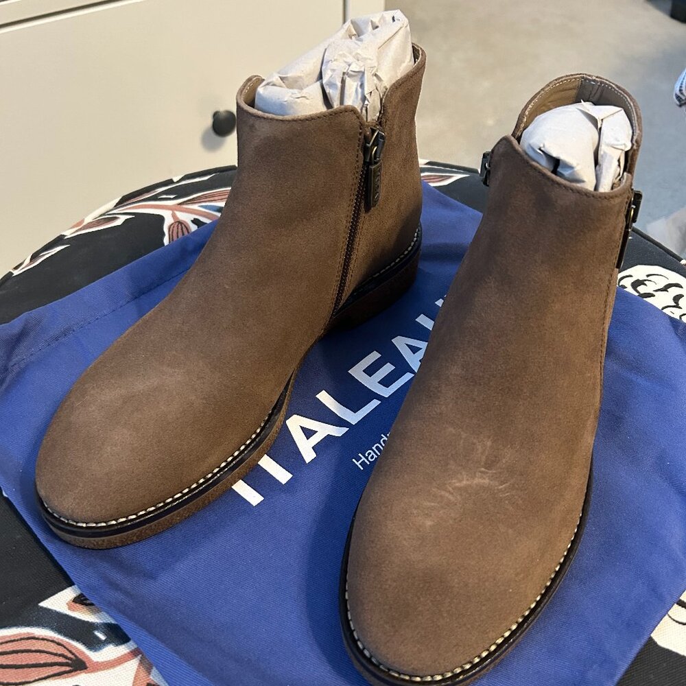 Italeau Waterproof Foliana Booties Nut Size 38.5 NIB